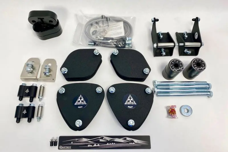 Kartboy 18-21 Subaru Crosstrek/Forester 1.5In Lift Kit - Wrinkle Black Anodized 1