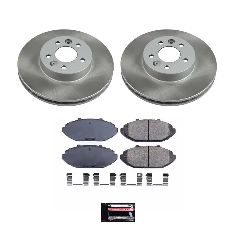 Power Stop 98-02 Mercury Grand Marquis Front Semi-Coated Rotor Kit 1