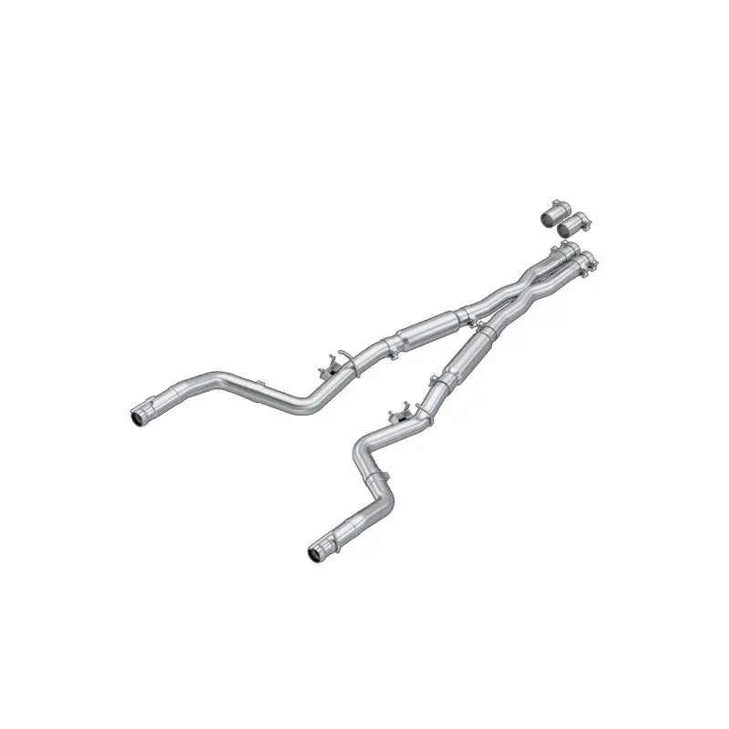 Mbrp 15-23 Dodge Challenger 6.2L, 6.4L Hemi Al Steel 3In Cat-Back Dual Split - Street Version 1