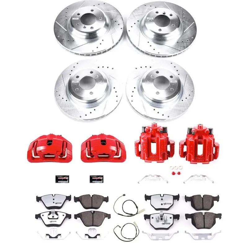 Power Stop 14-16 Bmw 228I Rear Z26 Street Warrior Brake Kit W/Calipers 1