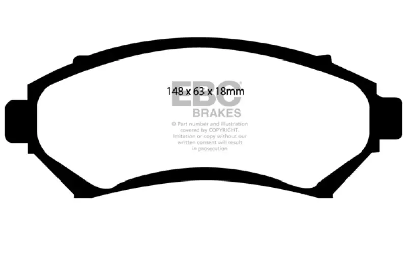 Ebc 97-03 Buick Century 3.1 Ultimax2 Front Brake Pads 1