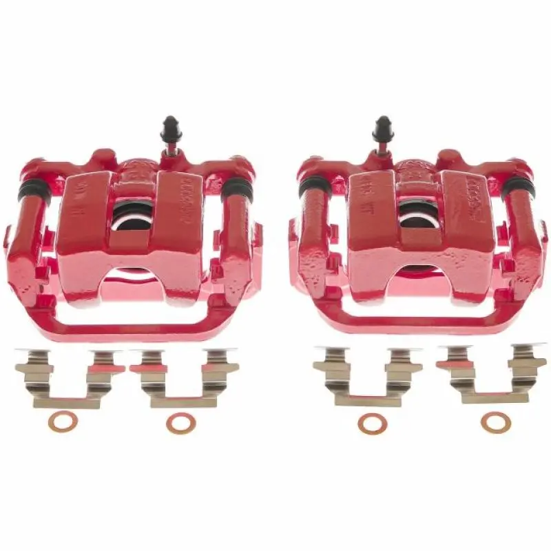 Power Stop 17-19 Nissan Leaf Rear Red Calipers - Pair 1