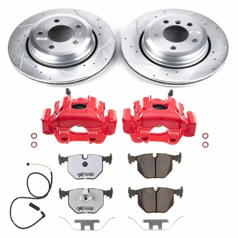 Power Stop 10-04 Bmw X3 Rear Z26 Street Warrior Brake Kit W/Calipers 1