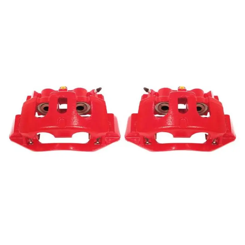 Power Stop 11-19 Chevrolet Silverado 2500 Hd Rear Red Calipers W/Brackets - Pair 1