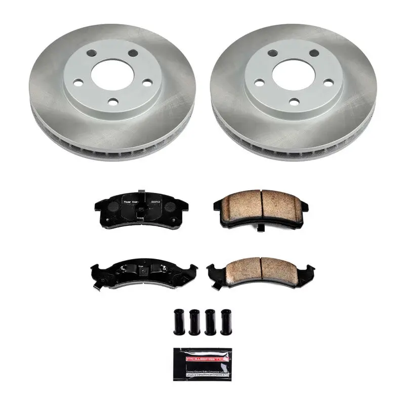 Power Stop 94-96 Pontiac Trans Sport Front Semi-Coated Rotor Kit 1