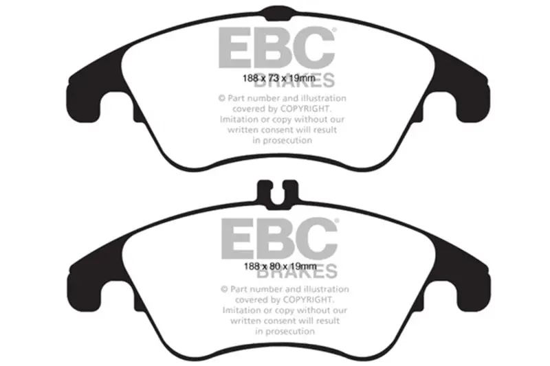 Ebc 13-14 Mercedes-Benz C300 (W204) 3.5 Ultimax2 Front Brake Pads 1