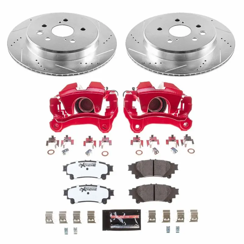 Power Stop 19-13 Lexus Gs350 Rear Z26 Street Warrior Brake Kit W/Calipers 1