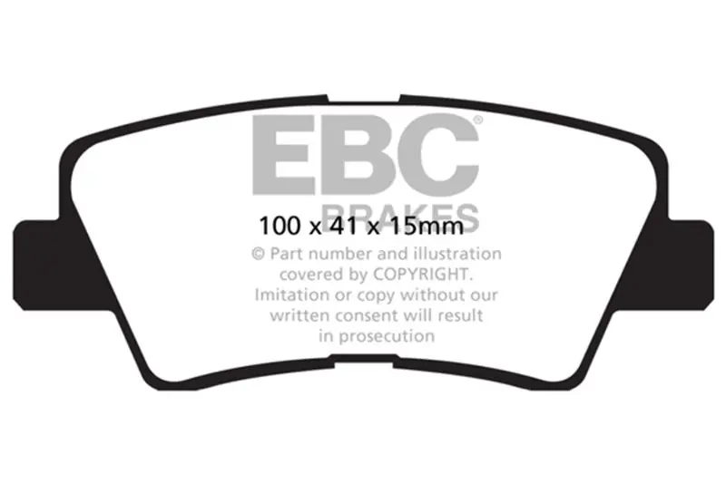 Ebc 09-11 Hyundai Azera 3.3 Ultimax2 Rear Brake Pads 1