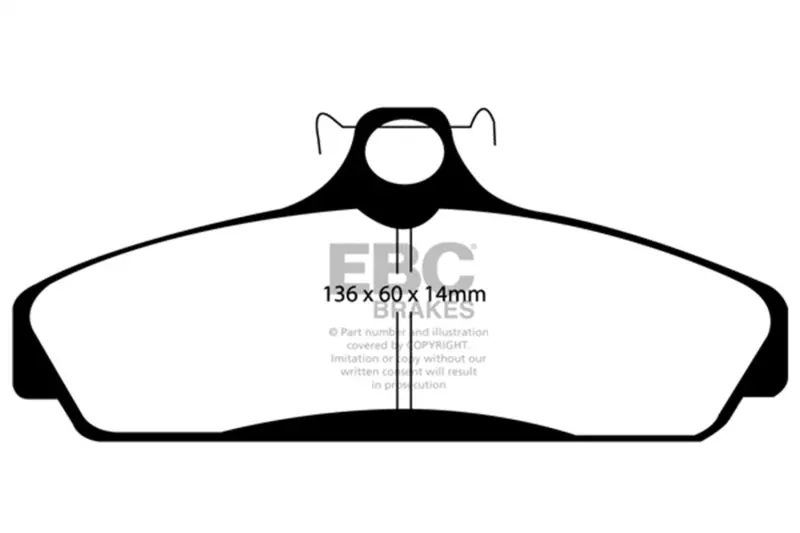 Ebc 83-87 Chevrolet Corvette (C4) 5.7 Ultimax2 Front Brake Pads 1