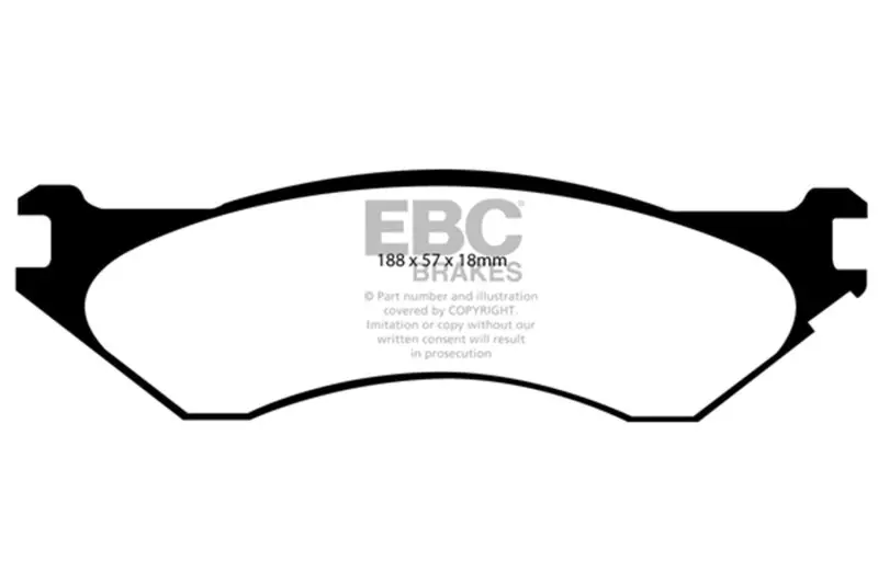 Ebc 06-11 Dodge Ram 1500 Mega Cab 2Wd Ultimax2 Rear Brake Pads 1