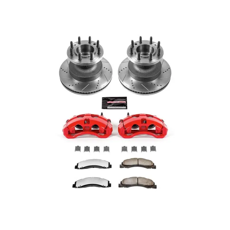 Power Stop 08-19 Ford E-350 Super Duty Front Z36 Truck & Tow Kit W/Cals 1