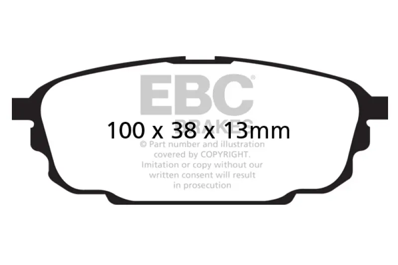Ebc 01-04 Mazda Protege 2.0 (Rear Rotors) Ultimax2 Rear Brake Pads 1