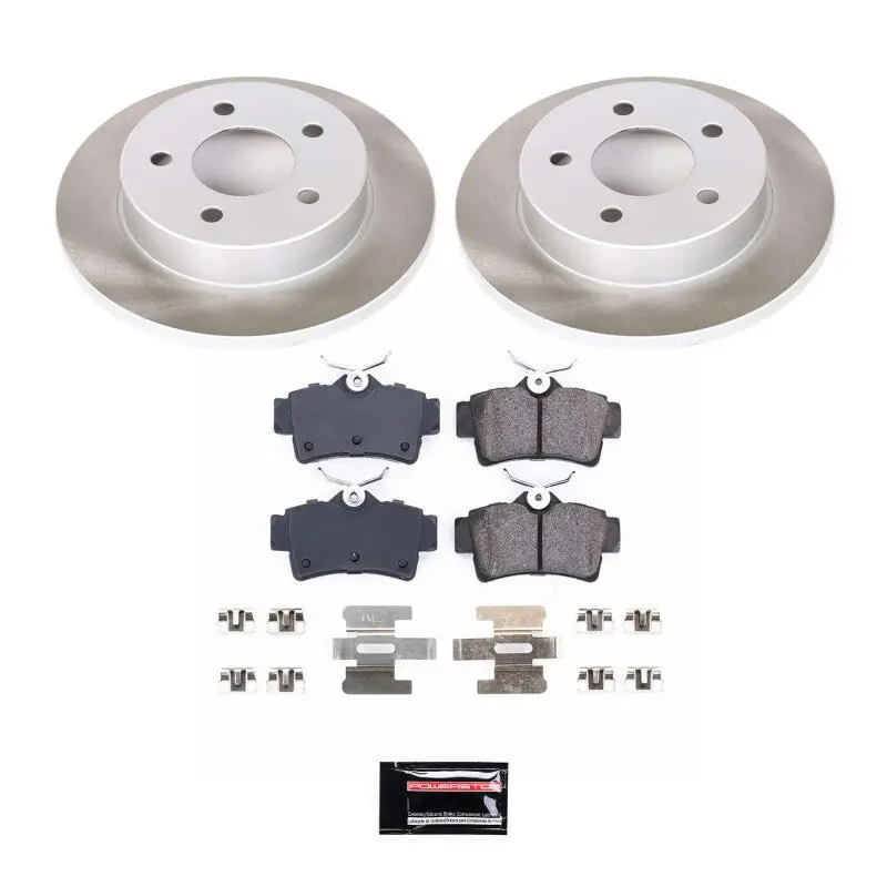 Power Stop 94-04 Ford Mustang Rear Semi-Coated Rotor Kit 1