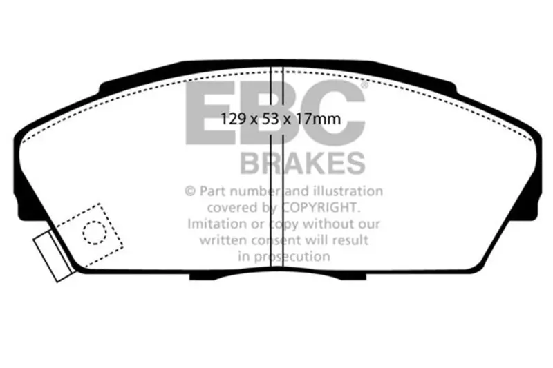 Ebc 92-94 Acura Integra 1.7 Vtec Ultimax2 Front Brake Pads 1