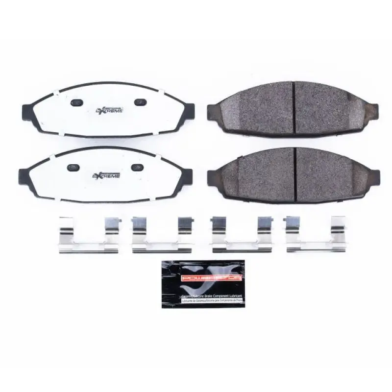 Power Stop 03-11 Ford Crown Victoria Front Z26 Extreme Street Brake Pads W/Hardware 1