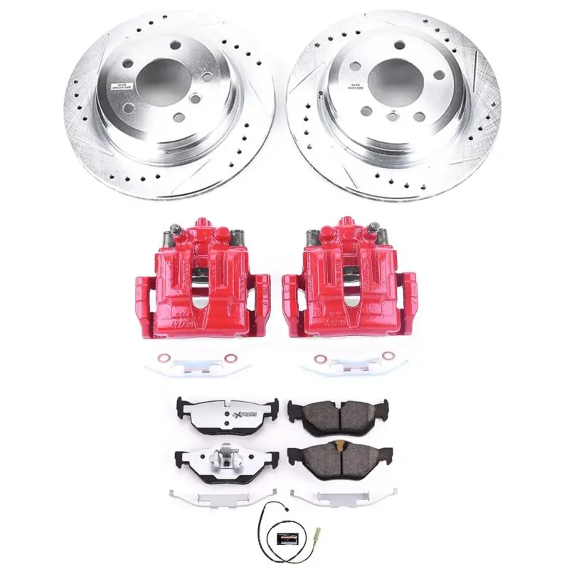 Power Stop 11-13 Bmw 328I Rear Z26 Street Warrior Brake Kit W/Calipers 1