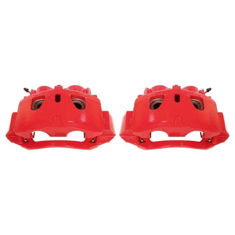 Power Stop 11-19 Chevrolet Silverado 2500 Hd Front Red Calipers W/Brackets - Pair 1