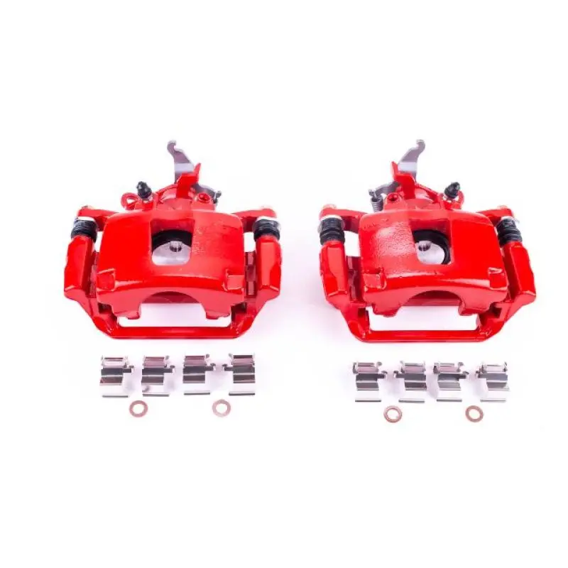 Power Stop 12-18 Dodge Journey Rear Red Calipers W/Brackets - Pair 1