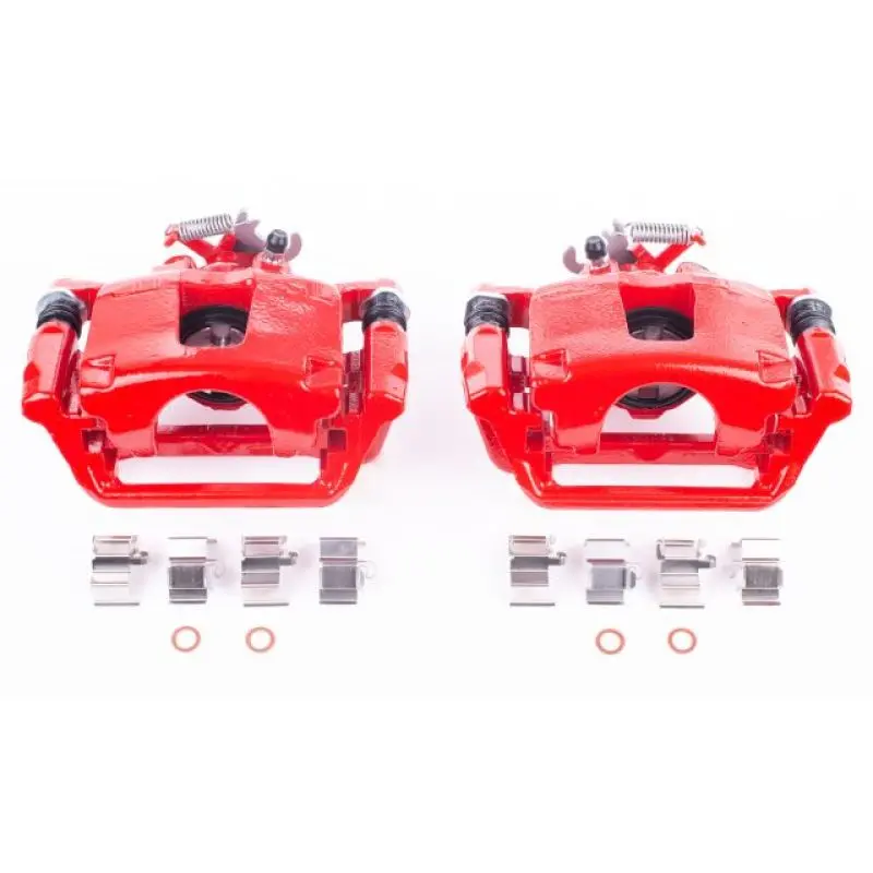 Power Stop 12-16 Chrysler Town & Country Rear Red Calipers W/Brackets - Pair 1