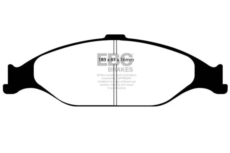 Ebc 99-04 Ford Mustang 3.8 Ultimax2 Front Brake Pads 1