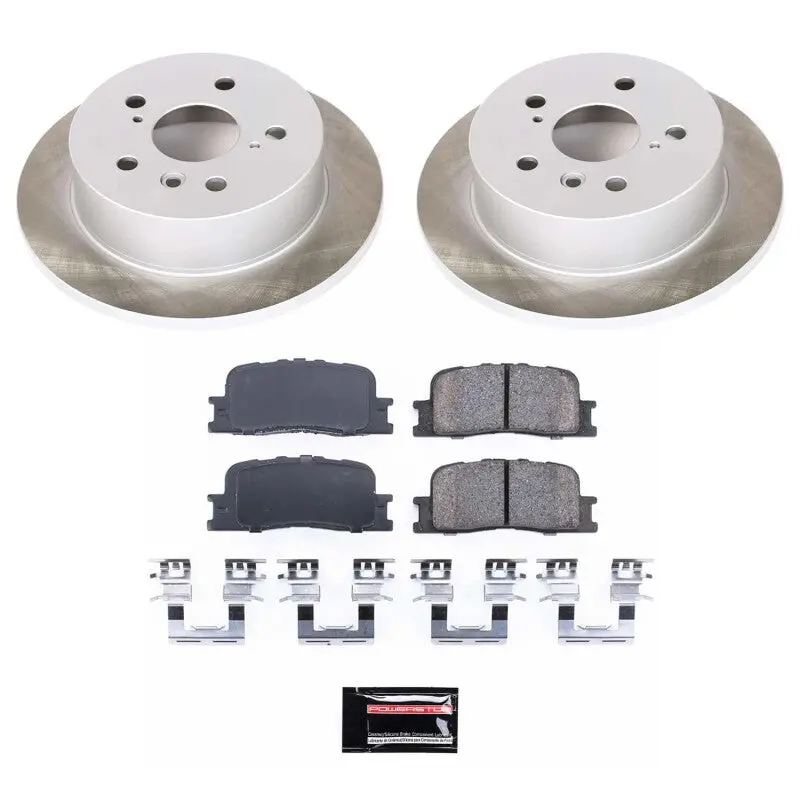 Power Stop 02-06 Toyota Camry Rear Semi-Coated Rotor Kit 1