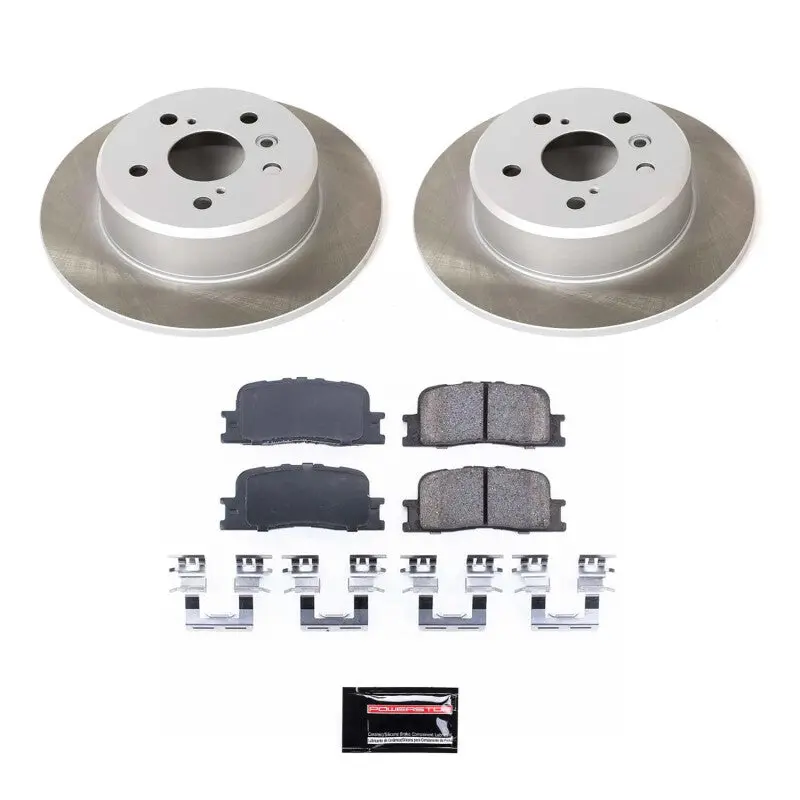 Power Stop 01-03 Toyota Highlander Rear Semi-Coated Rotor Kit 1