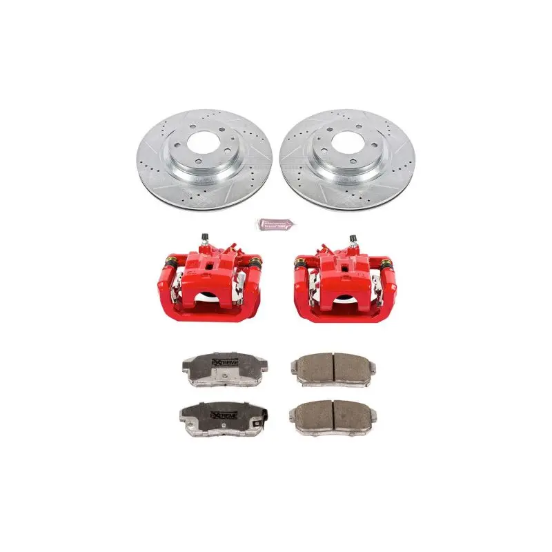 Power Stop 04-11 Mazda Rx-8 Rear Z26 Street Warrior Brake Kit W/Calipers 1