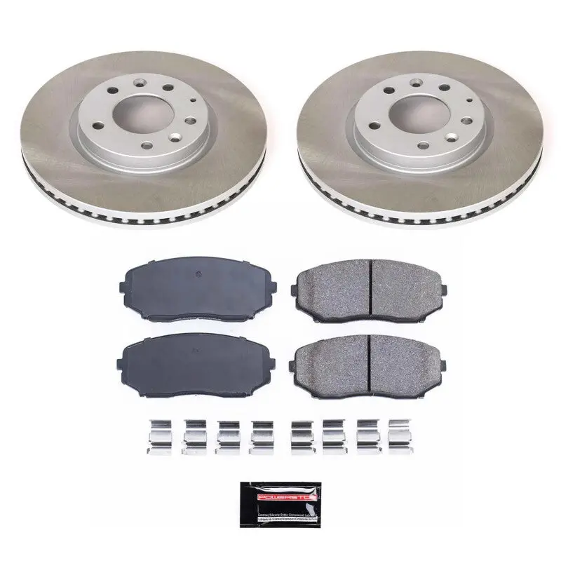 Power Stop 07-12 Mazda Cx-7 Front Semi-Coated Rotor Kit 1
