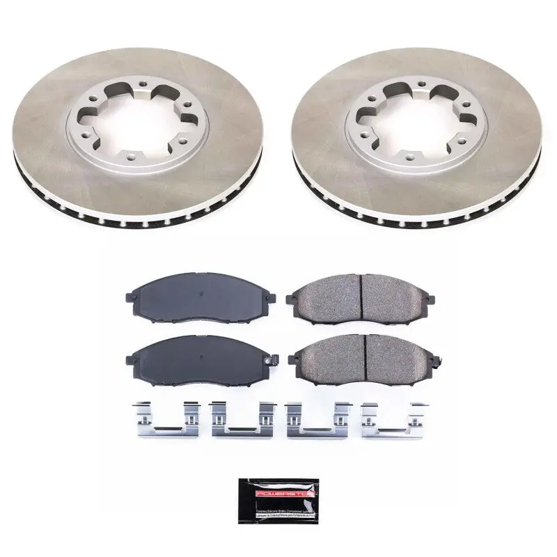 Power Stop 00-04 Nissan Xterra Front Semi-Coated Rotor Kit 1
