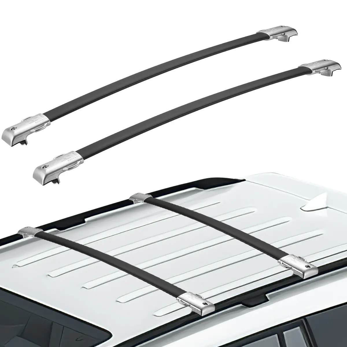 Roof Racks Cross Bars Compatible With Gx460 2010-2023, Aluminum Roof Rail Cross Bars, Low Wind Noise Rooftop Cargo Carrier Crossbars 1