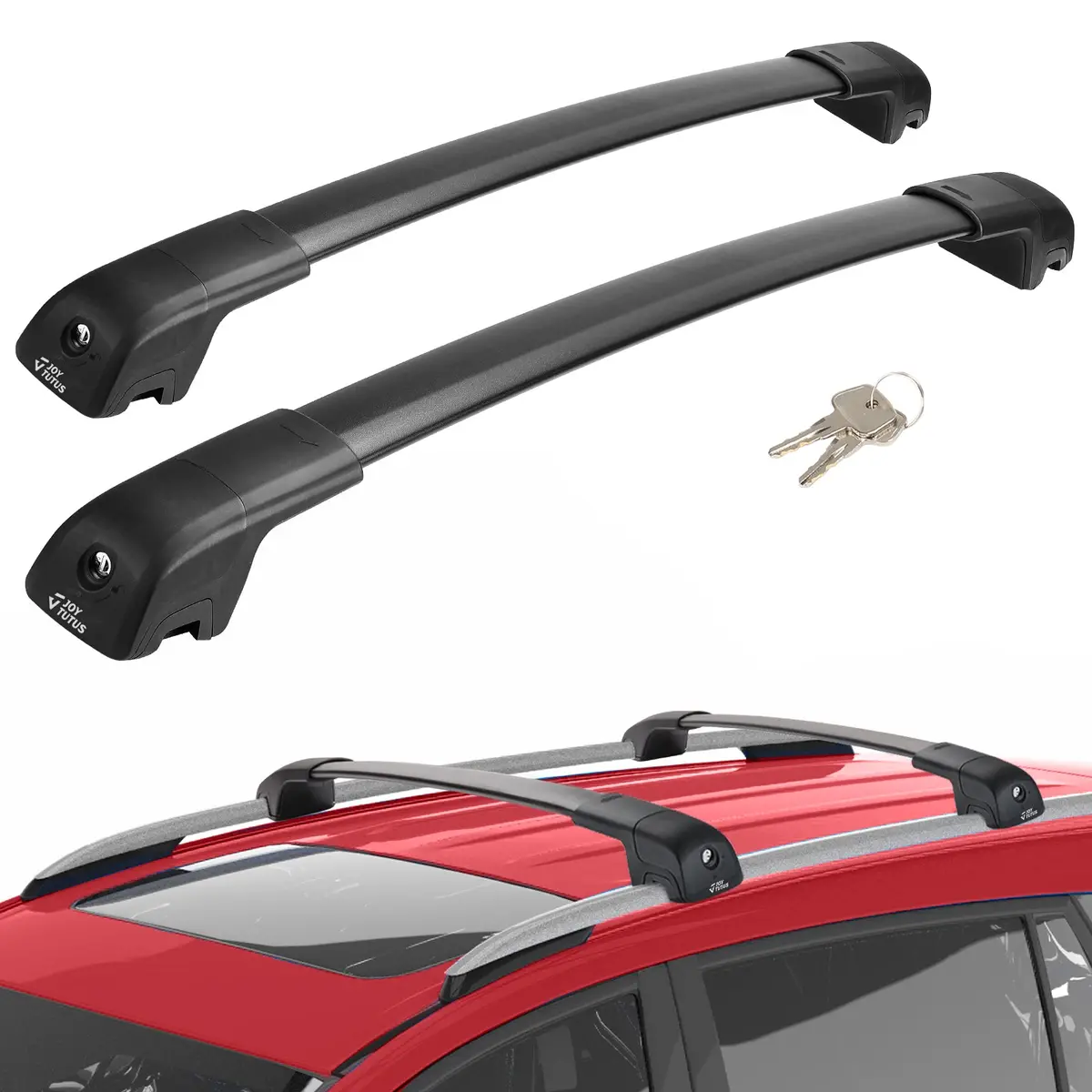 Toyota Rav4 2013–2018 Lockable Roof Rack Cross Bars (Side Rails) 1