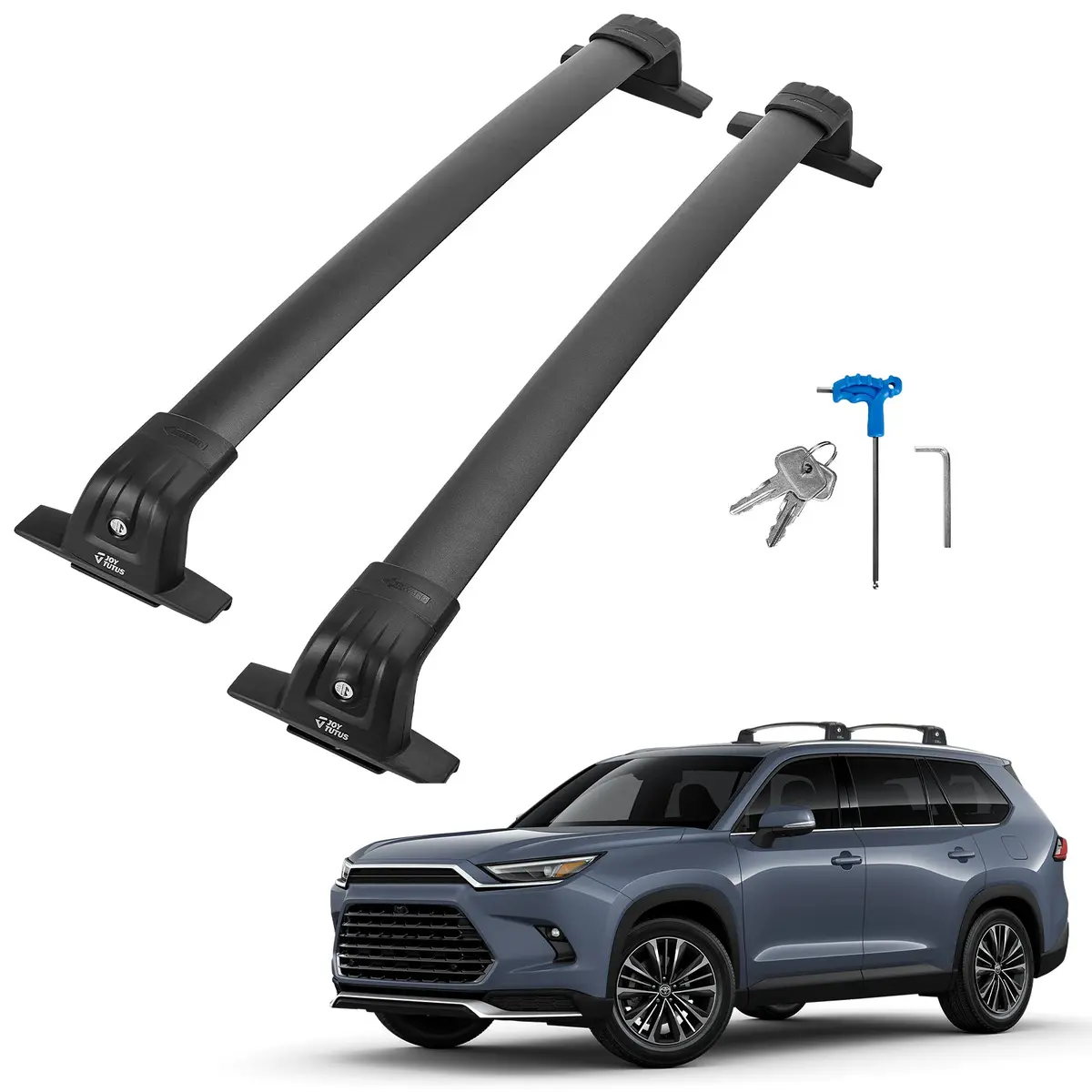 Toyota Grand Highlander 2024–2025 Lockable Roof Rack Cross Bars 1