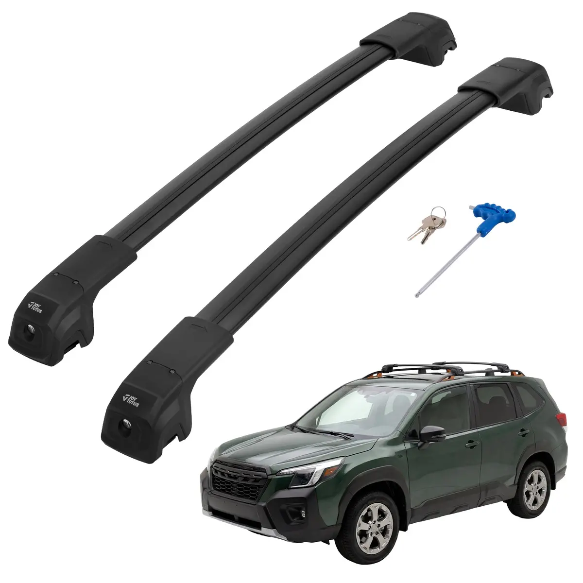 Subaru Forester Wilderness (2022–2026) Roof Rack Cross Bars – Lockable Aluminum 1