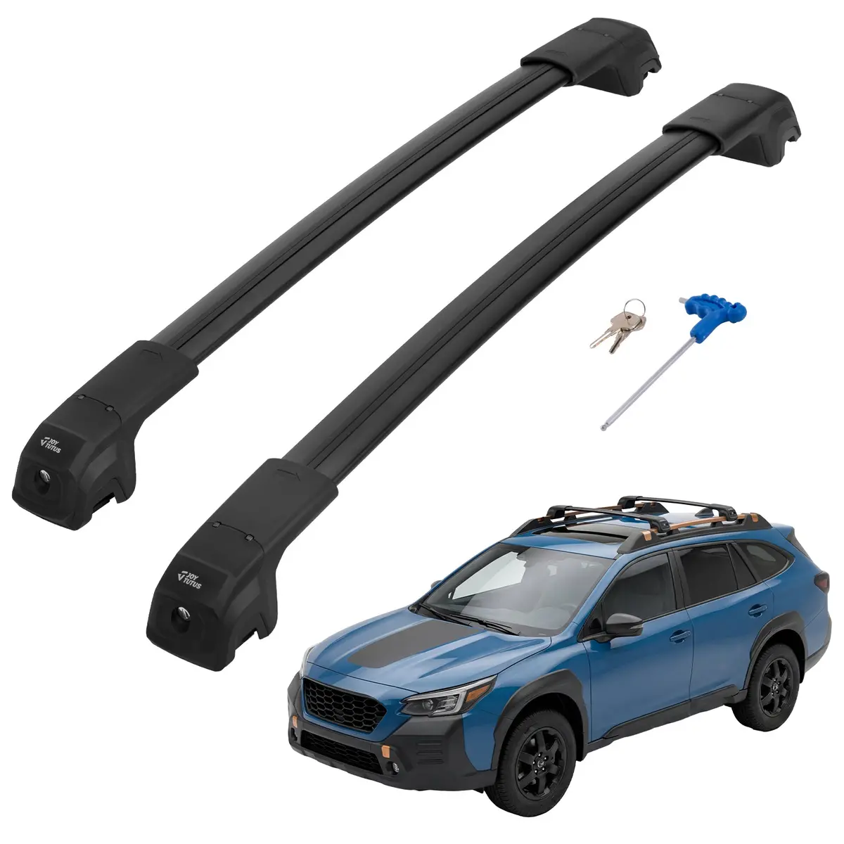 Subaru Outback Wilderness (2022–2026) Roof Rack Cross Bars – Lockable Aluminum 1