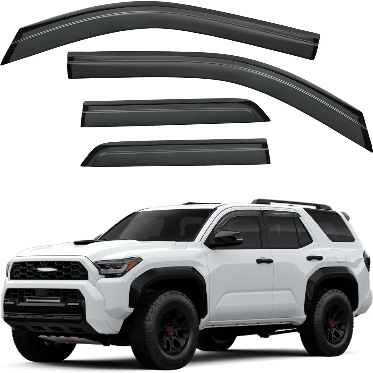 Low Profile Rain Guards For Toyota 4Runner 2025–2026, Smoked 1