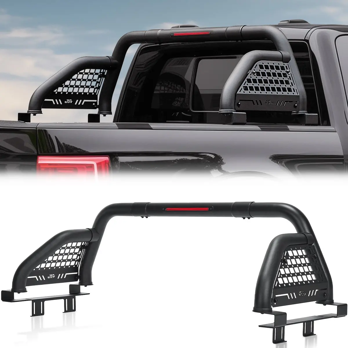 Full-Size Truck Roll Bar With Brake Light – Fits F150, Silverado, Ram & Tundra 1