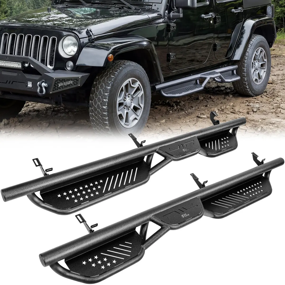 Running Boards For Wrangler Jk 4 Door (2007–2018) – 550Lb 1