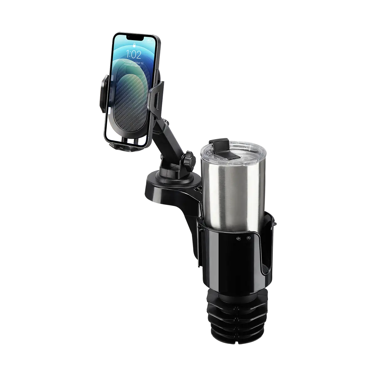 Cup Holder Phone Mount For Car, Compatible Iphone, Samsung & All Smartphones 1
