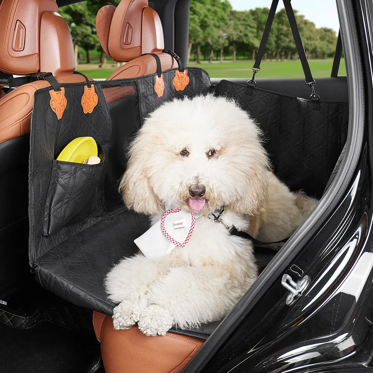 Dog Back Seat Extender With Hard Bottom – Truck & Suv Seat Cover 1