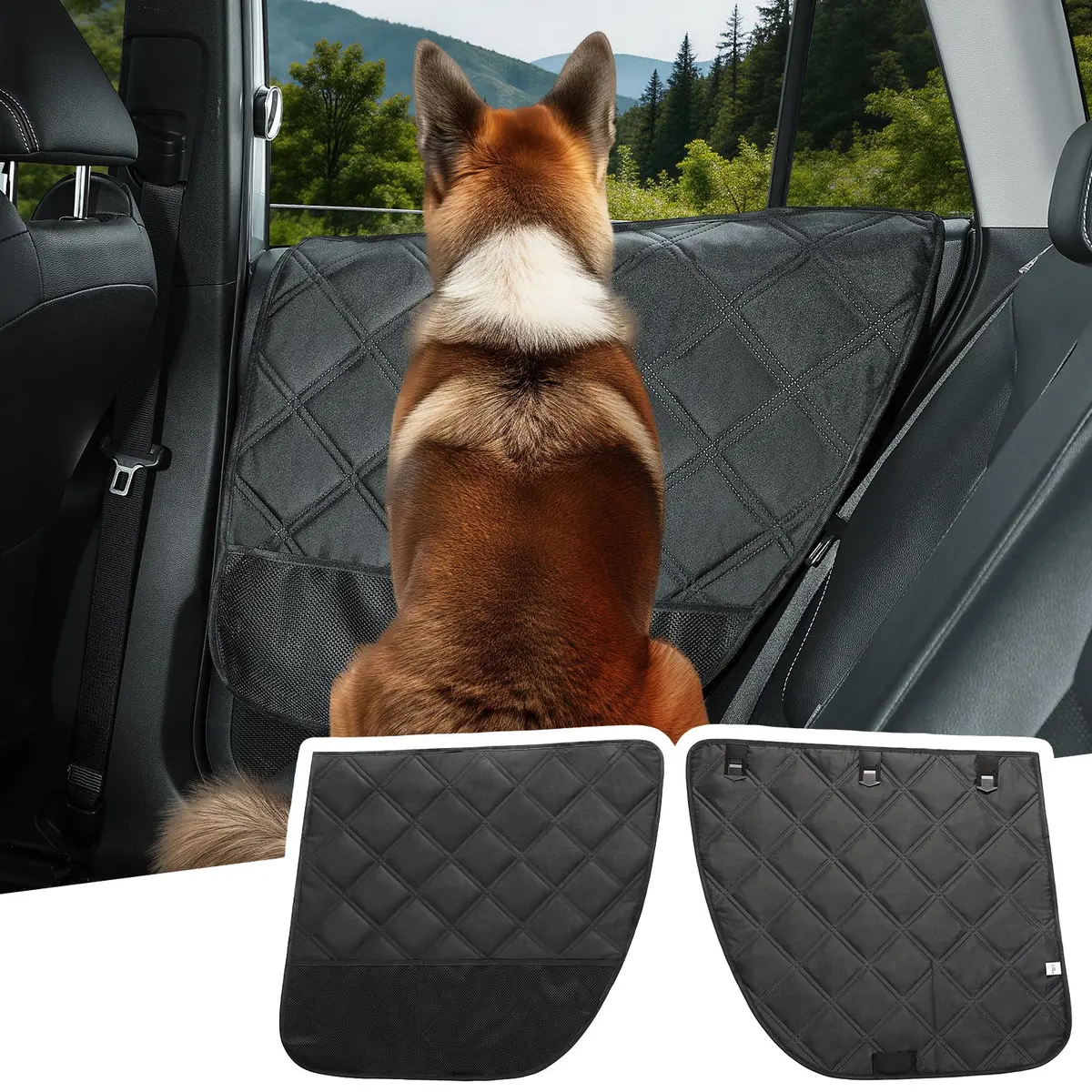 Dog Car Door Protector For Sedans & Suvs – Waterproof Scratch Guard 1
