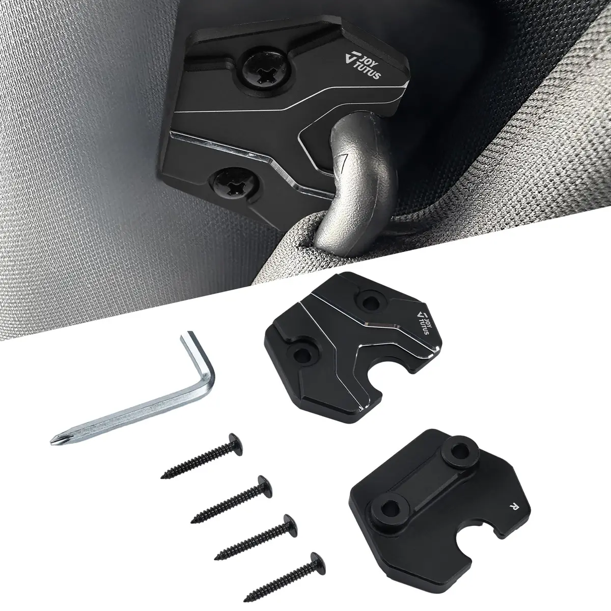 Sun Visor Repair Kit For Ram 1500 (2019–2026) – Aluminum Clips 2-Pack 1