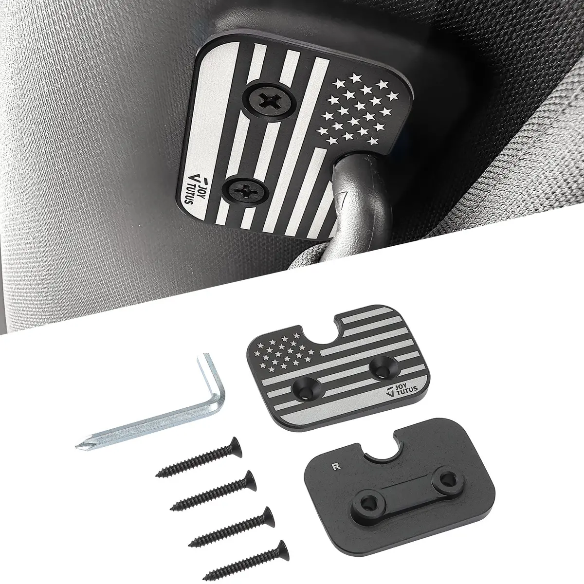 Ram 1500 (2019–2026) Sun Visor Repair Kit – Aluminum Clips 2-Pack 1