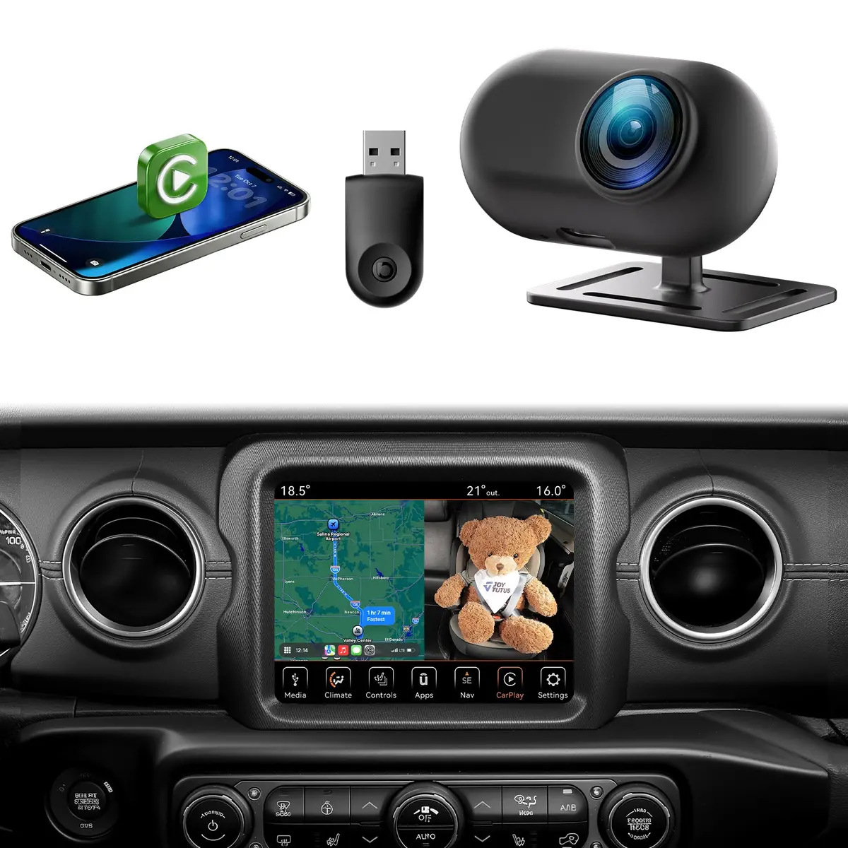 Cabin Connect™ Wireless Carplay Baby Monitor 1