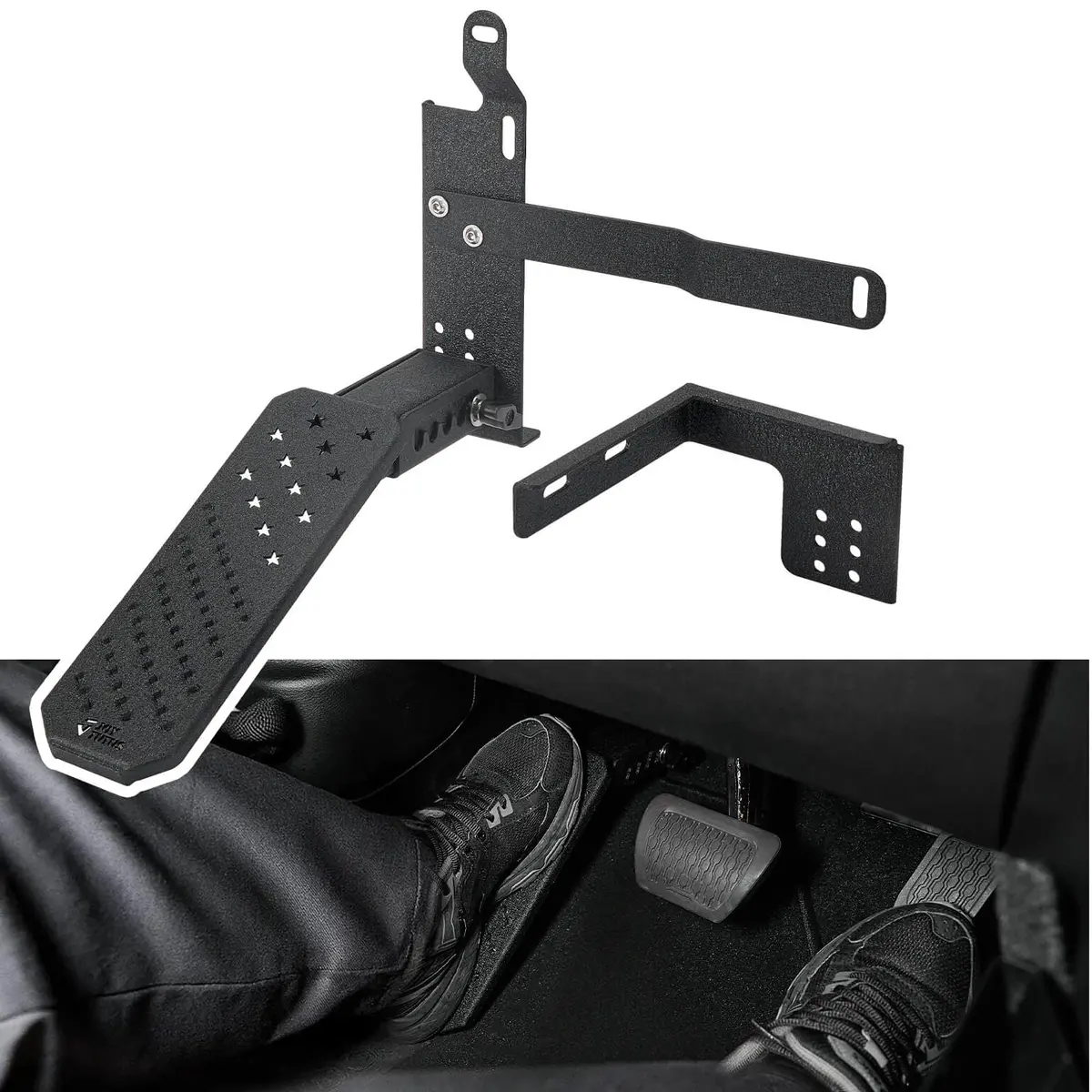 Dead Pedal Foot Rest Pad For Jeep Wrangler Jk/Jl 2007-2026 & Gladiator Jt 1
