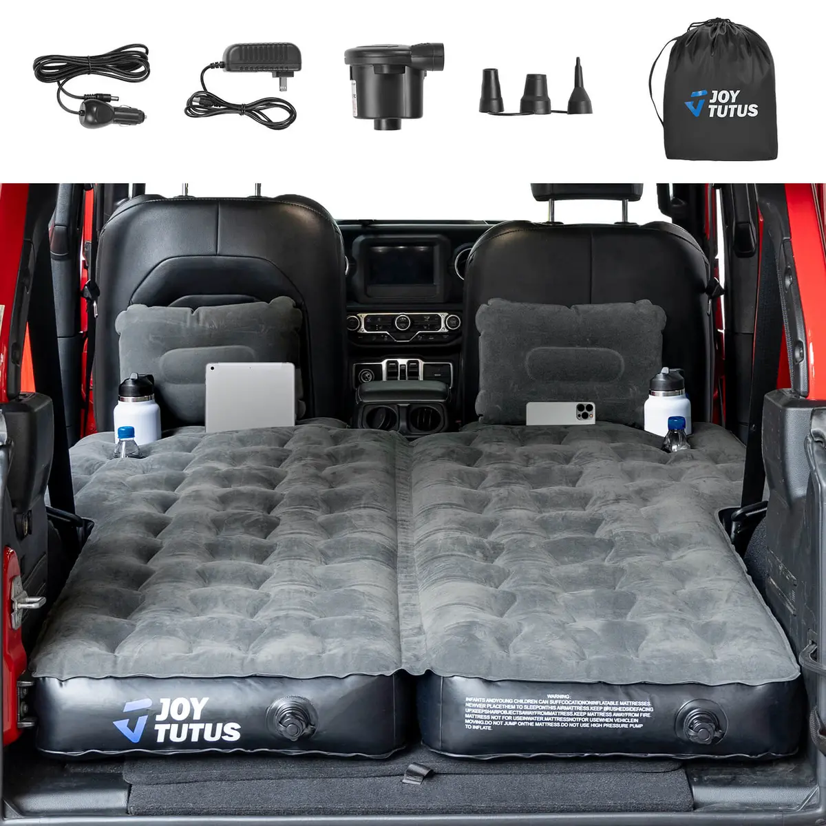 Suv Air Mattress For Wrangler Jl 4-Door 2018–2026 With Pump & Pillows 1