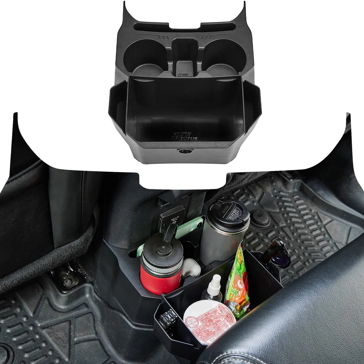 Backseat Cup Holder & Storage Organizer For Wrangler Jl/Jlu & Gladiator Jt 2018–2026 1