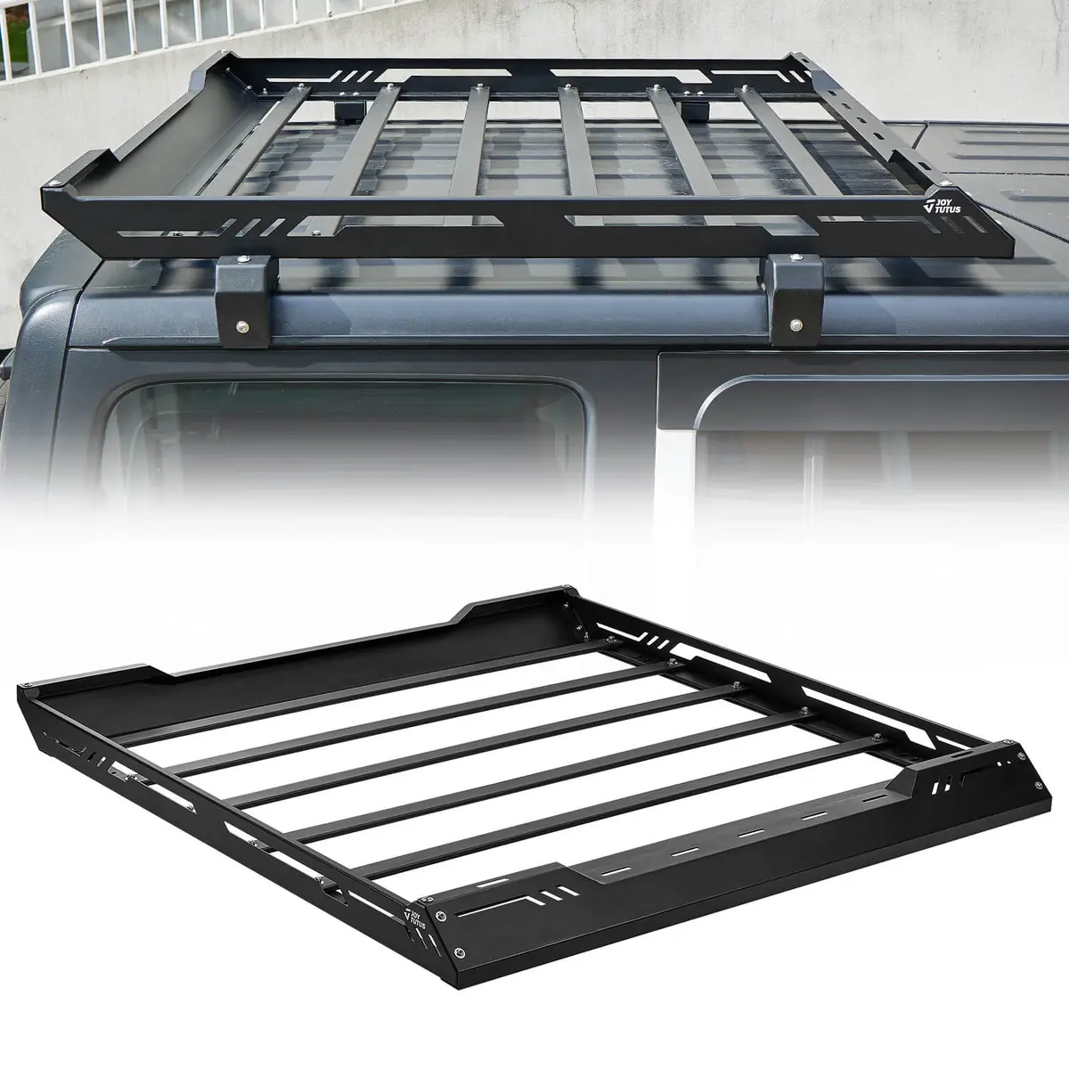 Roof Rack Cargo Basket For Wrangler Jl & Gladiator Jt Hard Top 2018–2026, 350 Lb Capacity 1