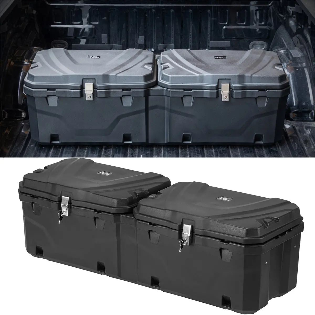 Truck Bed Slide Out Tray – Adjustable 55–61" Cargo Organizer (350 Lbs Capacity) 1