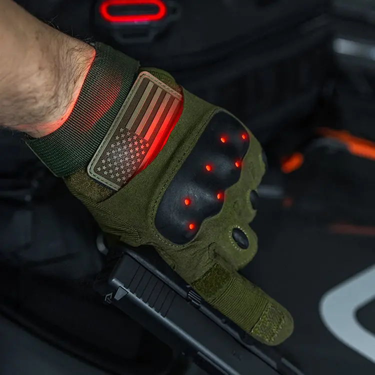 Hard Knuckle Illuminating Gloves (1 Pair) 1