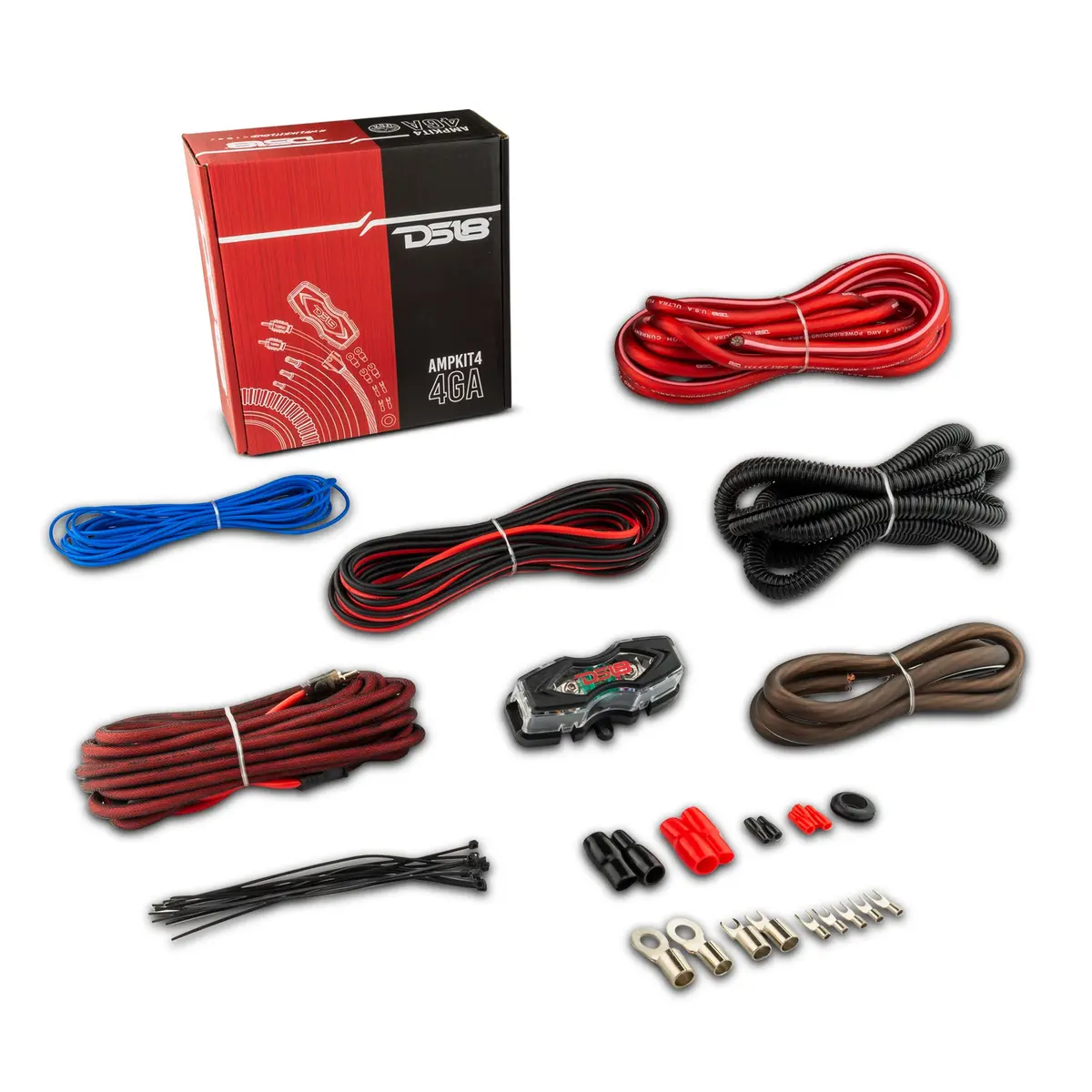4-Ga Cca Amplifier Installation Kit - Red 1